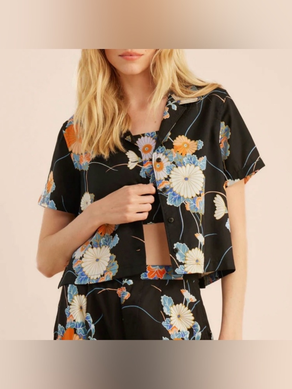 Roark Idle Button Up Shirt - Camellia Black - NWT - Medium